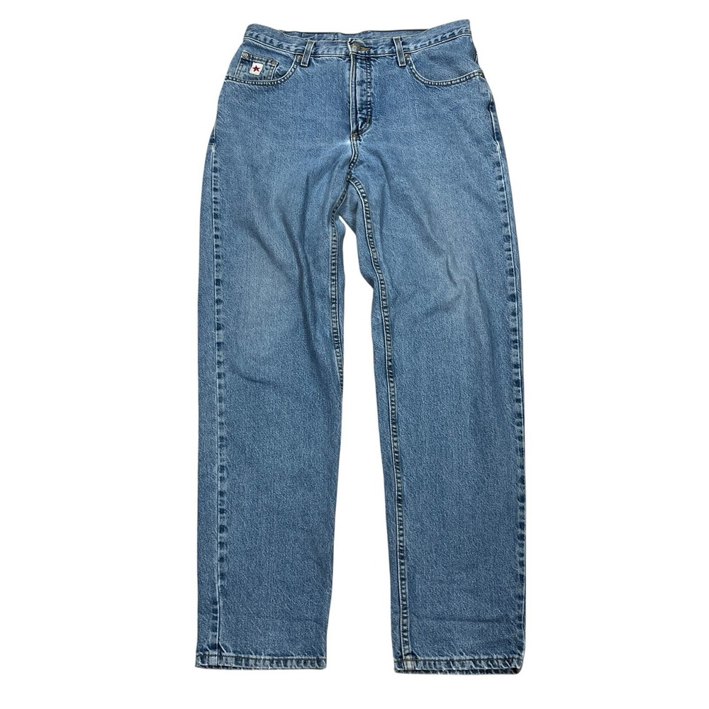 Rocky Mountain Rockies‎ Relaxed Vtg Jeans Womens 32x34 Blue 100% Cotton Western